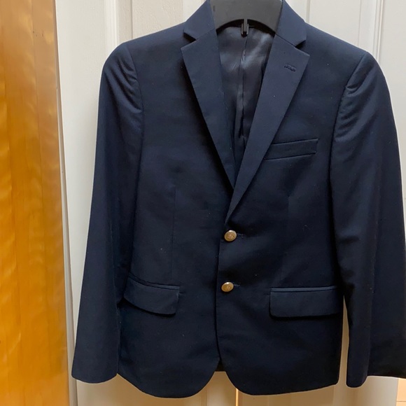 Lauren Ralph Lauren Solid Suit Blazer, Little Boys, Navy blue with Gold buttons, - Picture 1 of 16